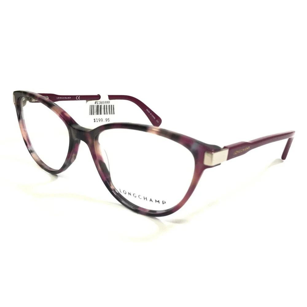 Longchamp Eyeglasses Frames LO2615 219 Purple Tortoise Cat Eye 54-16-135